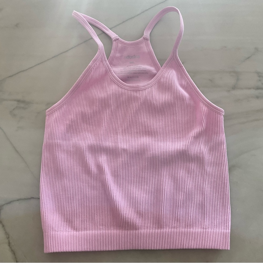 Ododos Cropped Racer Back Tank sz M/L